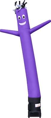 Purple inflatable tube man